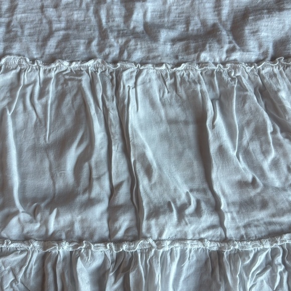 Anthropologie t.la babydoll tiered tunic T-shirt in white - Picture 2 of 5